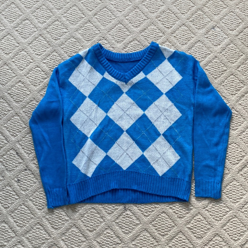 Blue Sweater From Shein